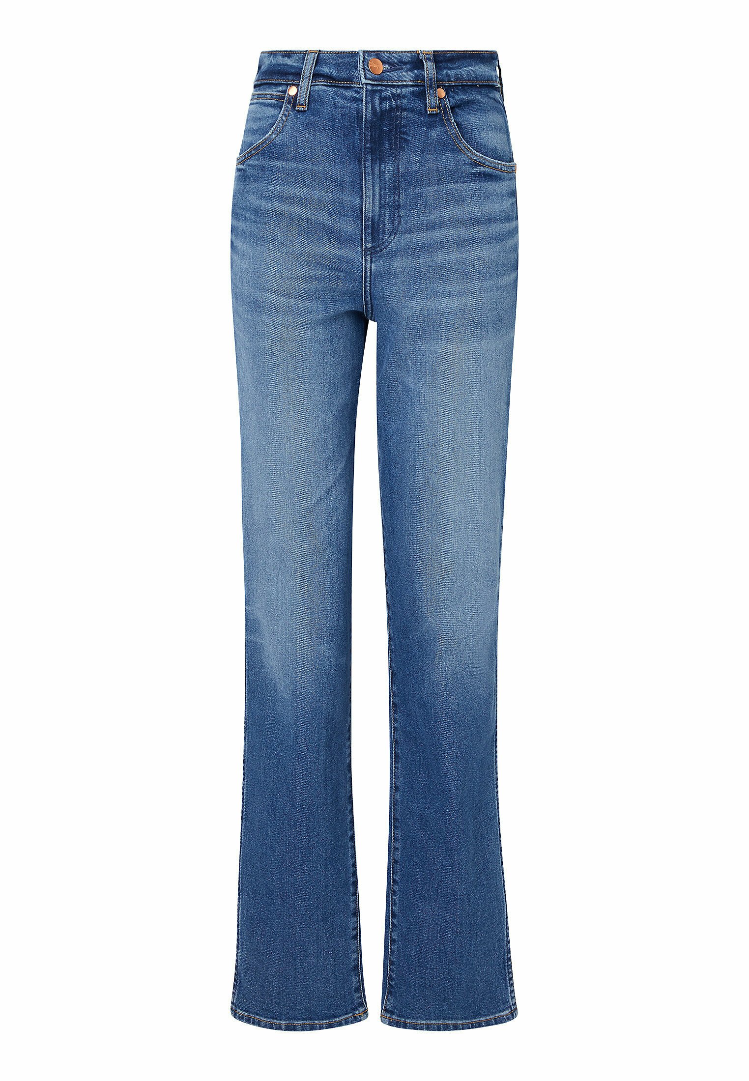 Mum♡ DAMSKIE SZORTY JEANSOWE WRANGLER MOM SHORT CLOUD NINE W22D