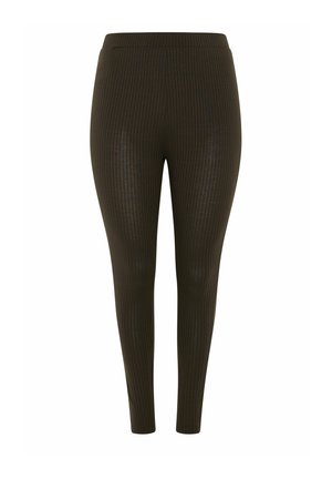 Yours Clothing, PLUS SIZE BASIC LEGGINGS - Leggings - Hosen - chocolate