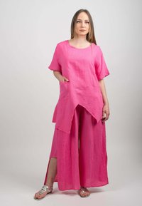Dalle Piane Cashmere ASYMMETRICAL  - Tunica - fuxia