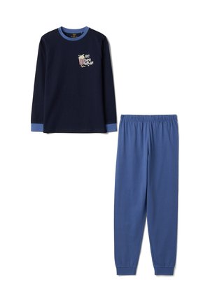 OVS, CREW-NECK PYJAMAS, REGULAR FIT SET - Pyjama - blue