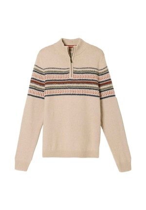 FatFace, SELKIRK PATTERN HALF NECK JUMPER - Strickpullover - light natural