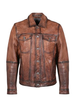 Freaky Nation Chaqueta de cuero - saddle