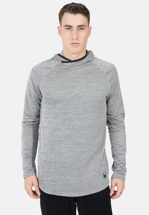 WITH HOOD - Langærmet T-shirt - anthracite