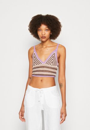 BDG Urban Outfitters NEW GIGI CROP - Débardeur - purple