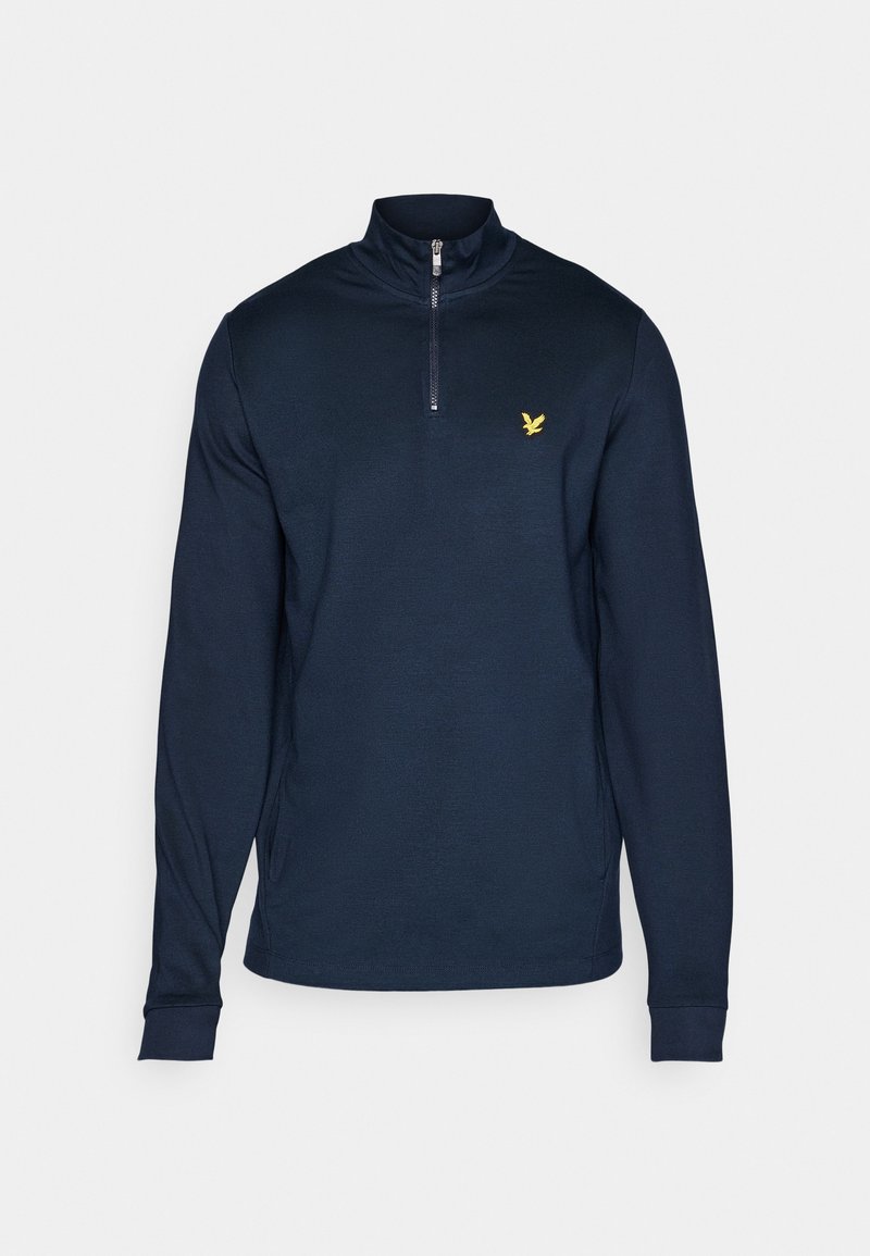 Lyle & Scott Fleece trui donkerblauw