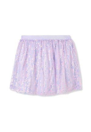 CON PAILLETTES - Gonna a campana - lilla