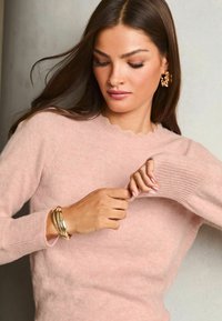 Lipsy REGULAR FIT BLEND SCALLOPED NECK - Strickpullover - pink