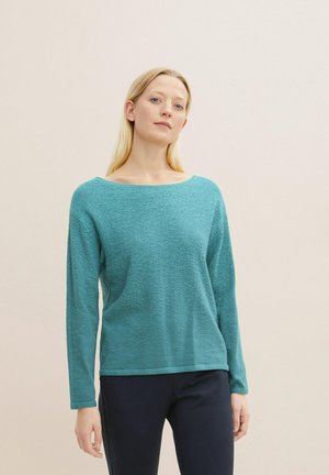 MIT FARBVERLAUF - Svetr - teal blue degrade design