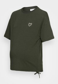 MAMALICIOUS MLEMMALINE TOP  - Basic T-shirt - climbing ivy