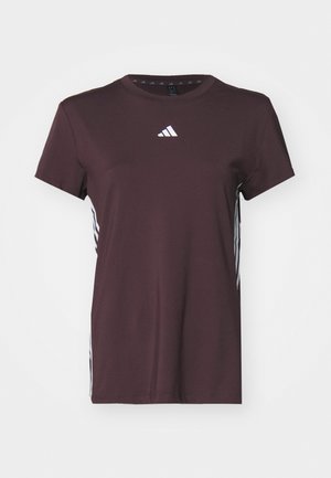 adidas Performance Sports T-shirt - shadow brown/white