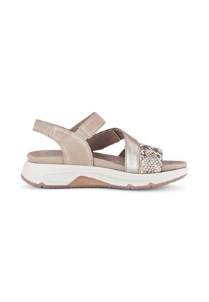 ROLLINGSOFT - Platform sandals - pesca puder oasi