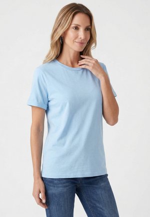 usha, T-shirt basic - light blue