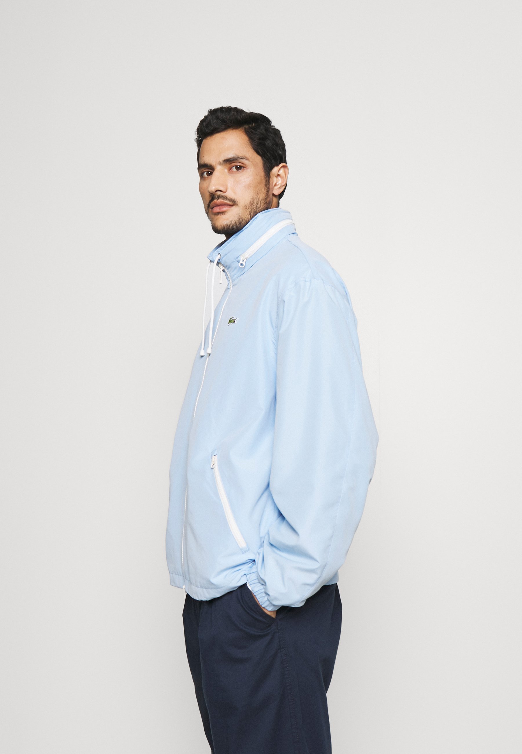 light blue lacoste jacket