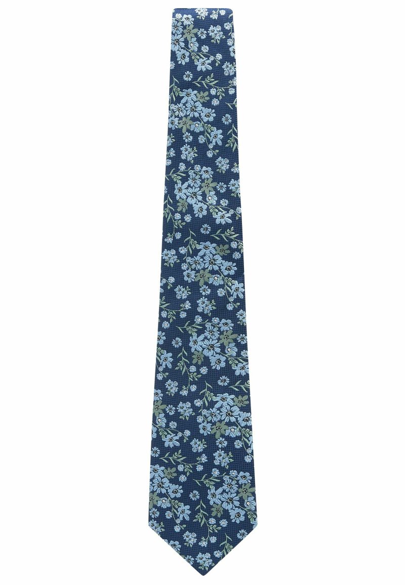 Next PATTERN SLIM - Kravata - navy blue floral