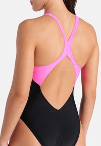 Arena OPENINGS - Costume da bagno - black-shocking pink-soft green