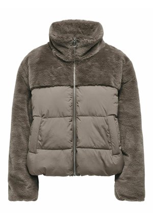 ONLY, ONLWANJA FUR PUFFER MIX JACKET NOOS OTW - Winter jacket - walnut