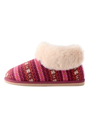 Next REGULAR FIT - Papuci de casă - berry fairisle