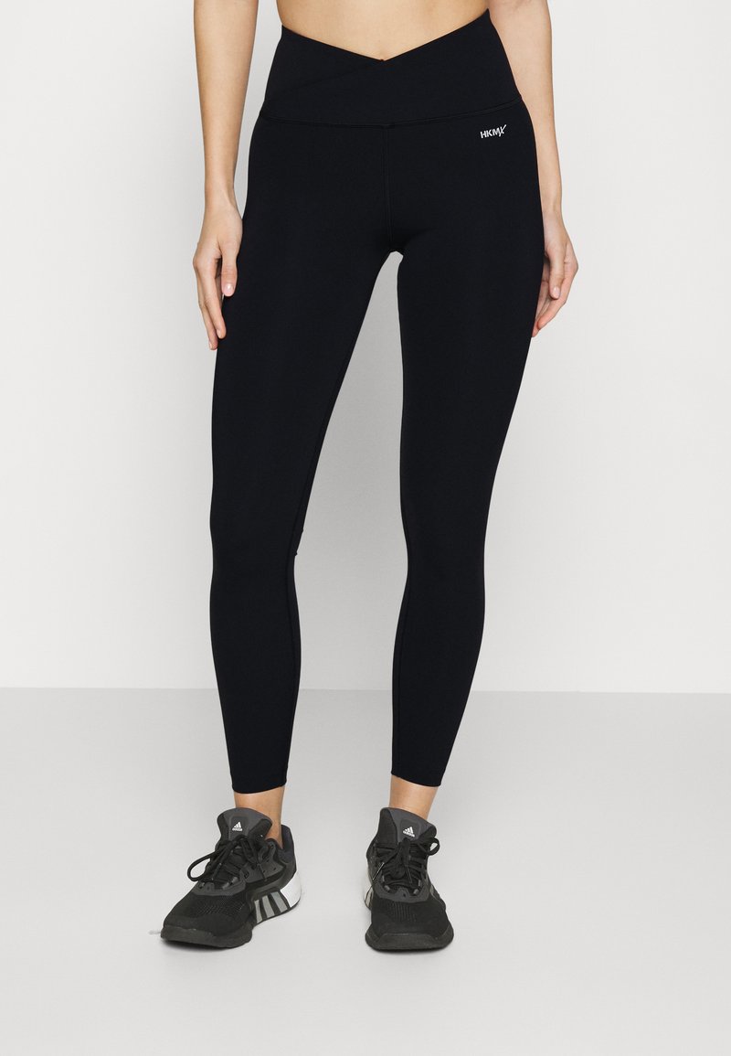 Hunkemöller CROSS FRONT LEGGING Leggings black/negru Zalando.ro