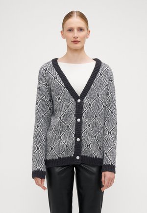 VMRORY V NECK  - Cardigan - obsidian/birch