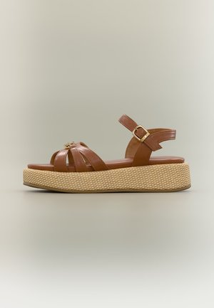 Tommy Hilfiger ERIKA - Sandales - tobacco