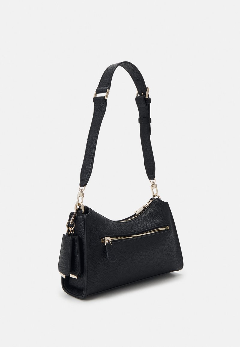 GUESS Aldina Top Zip Shoulder Bag – Borsa A Tracolla In PU Trapuntato Colore Citrino, Hardware Oro, 9,5x2,5x5,25 Cm