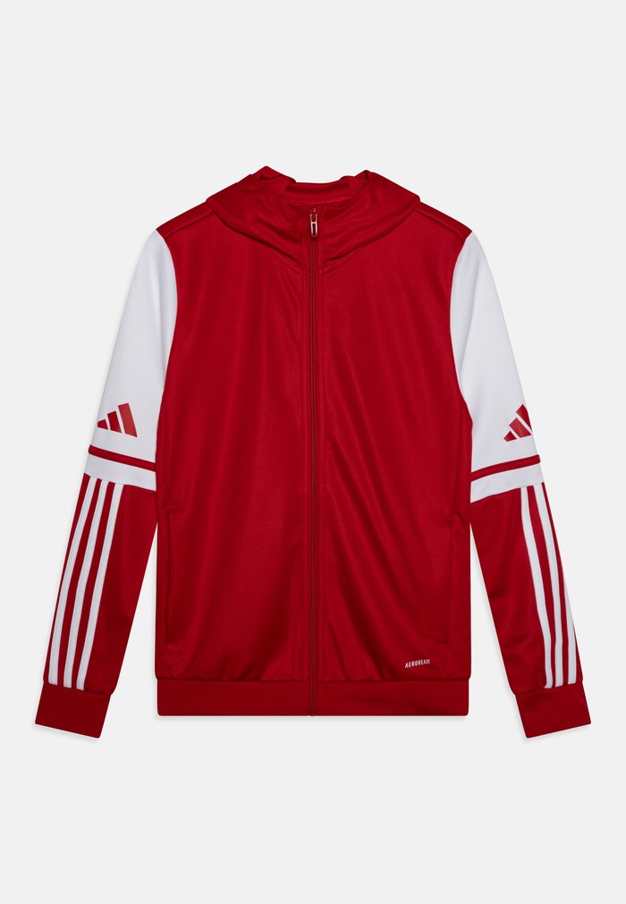 adidas KIDS HOODY UNISEX - Zip-up sweatshirt - team power red/white