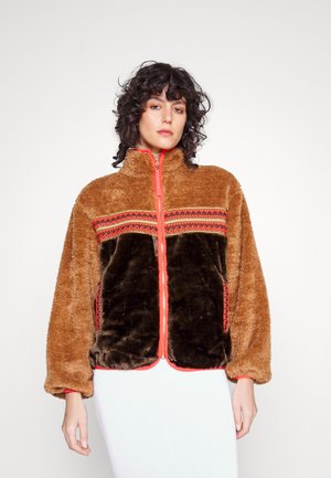 MARLENE SHERPA BRAID - Winter jacket - chestnut heritage braid