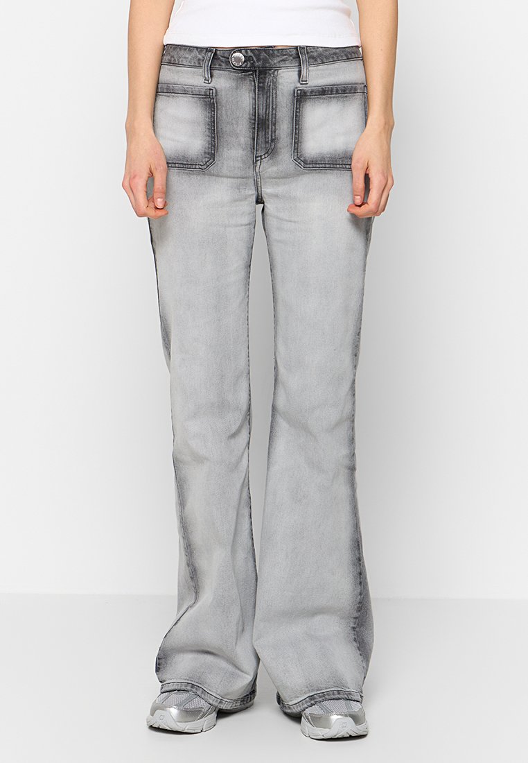 pinko Flared Jeans lichtgrijs