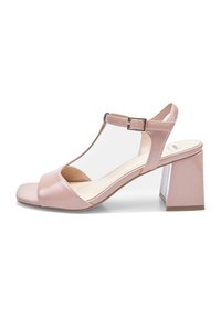 High heeled sandals - light pink