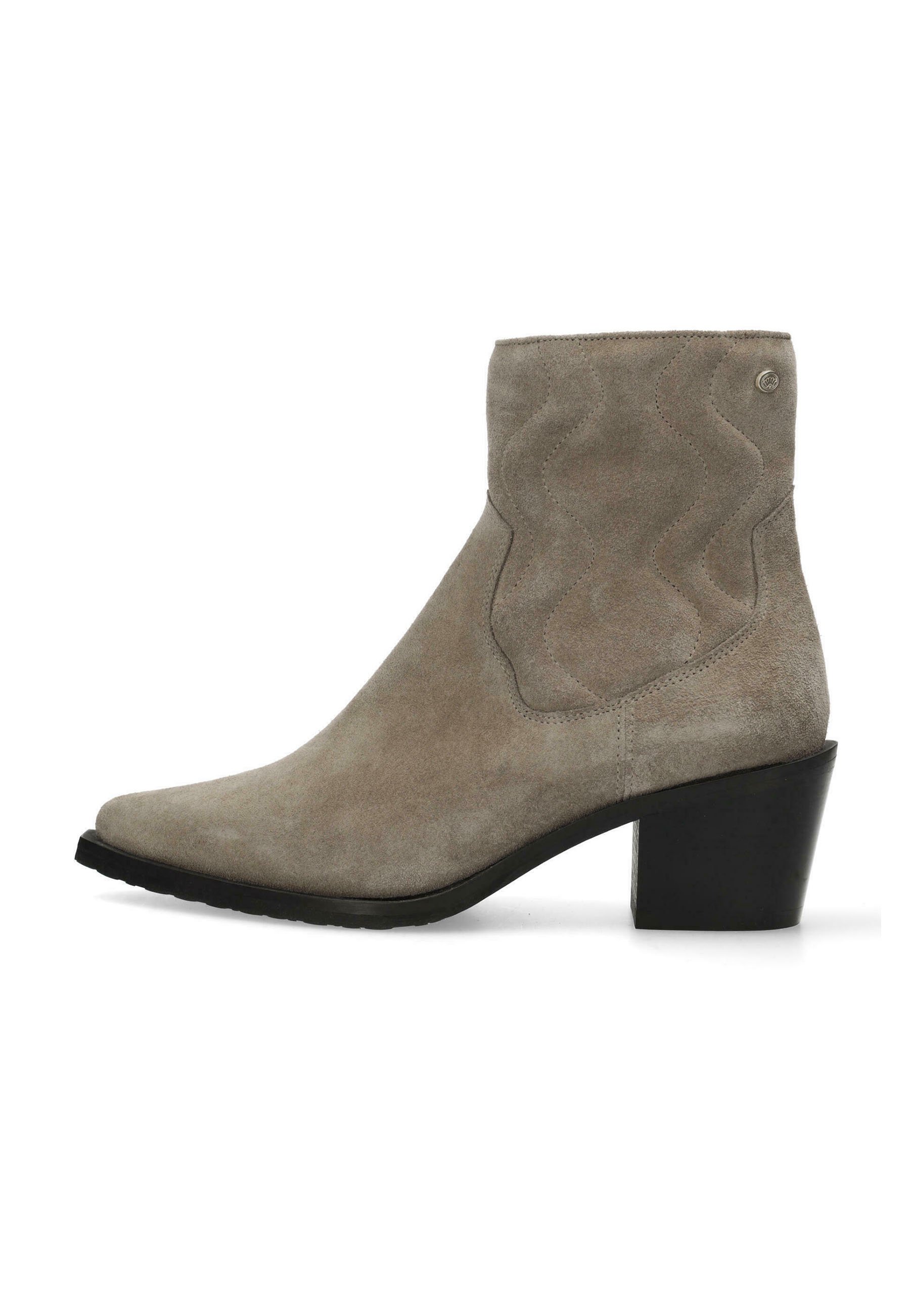 Fred de la Bretoniere JOLIE LESSI - Cowboy-/Bikerlaarsjes - dark  taupe/taupe - Zalando.nl