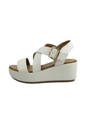 Inuovo Sandali con plateau - crema