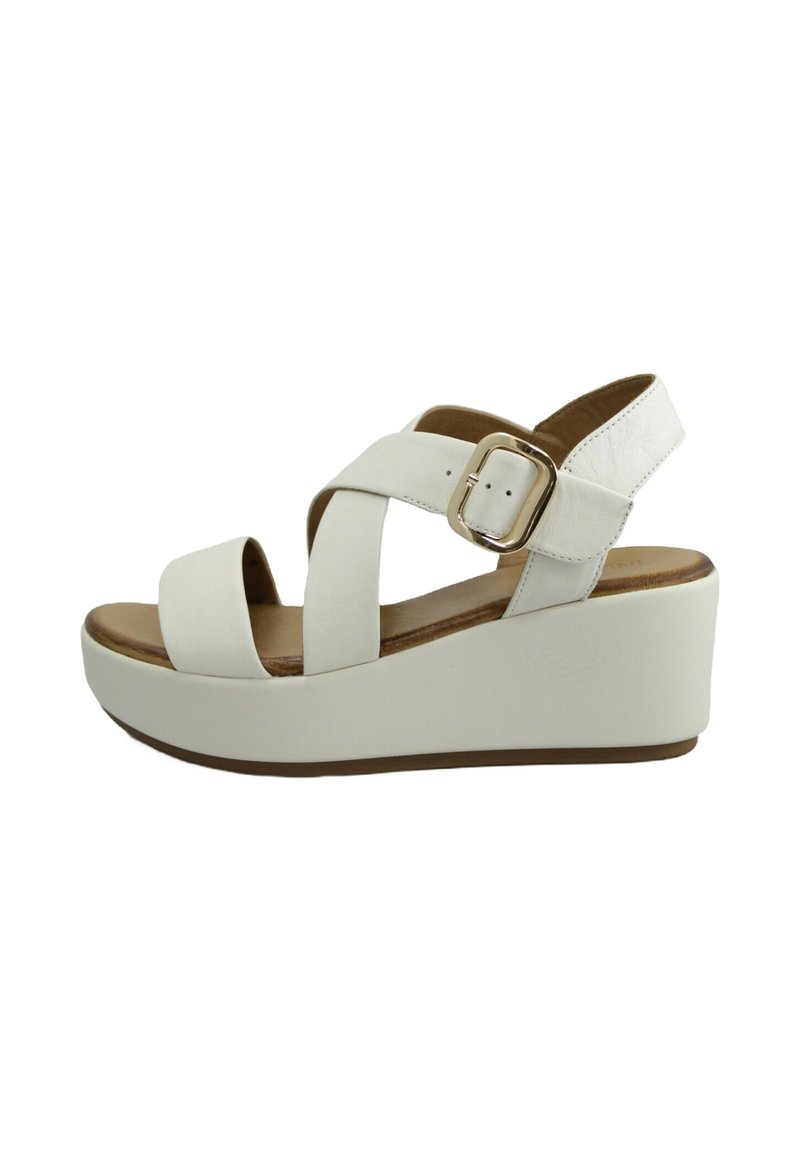 Inuovo Sandali con plateau - crema