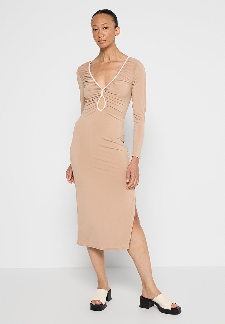 Abercrombie & Fitch Maxi-jurk beige