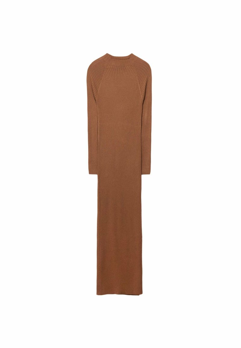 Stradivarius Gebreide jurk camel