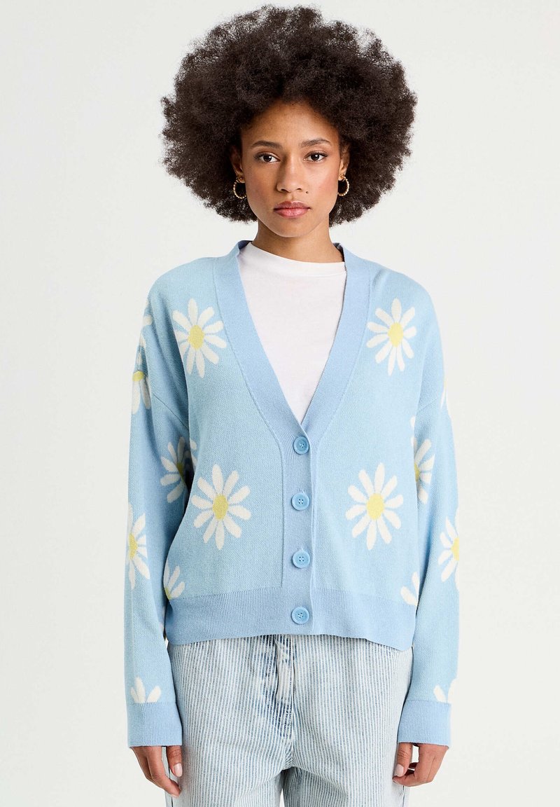 Cache Cache LANGE ÄRMEL - Strickjacke - bleu pastel