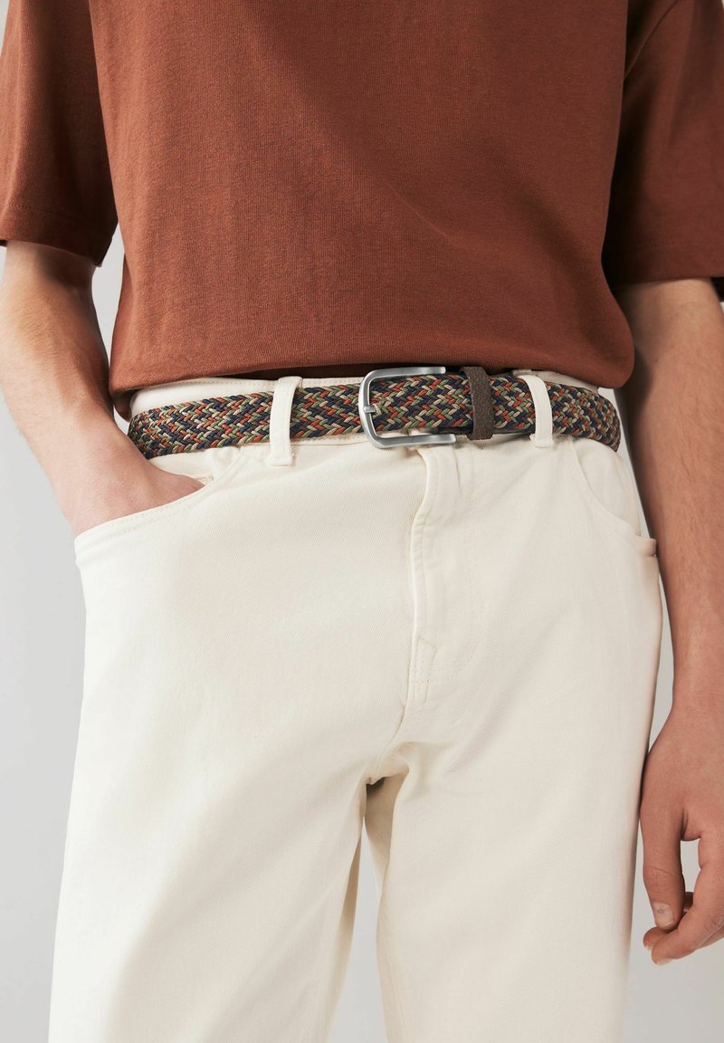 Next ELASTICATED - REGULAR FIT - Flechtgürtel - blue multi coloured
