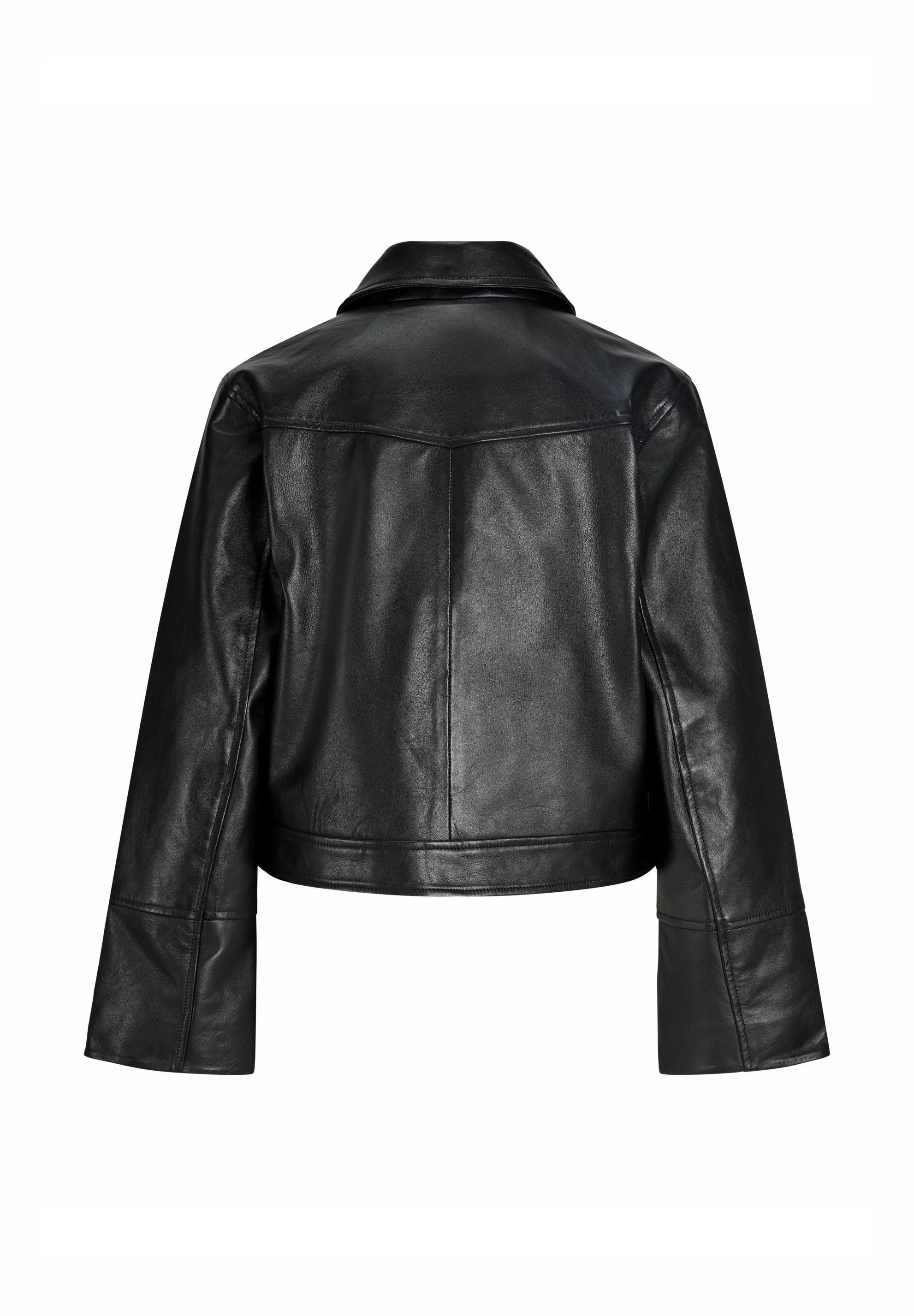 JJXX JXSIF - Leather jacket - black - Zalando.ie