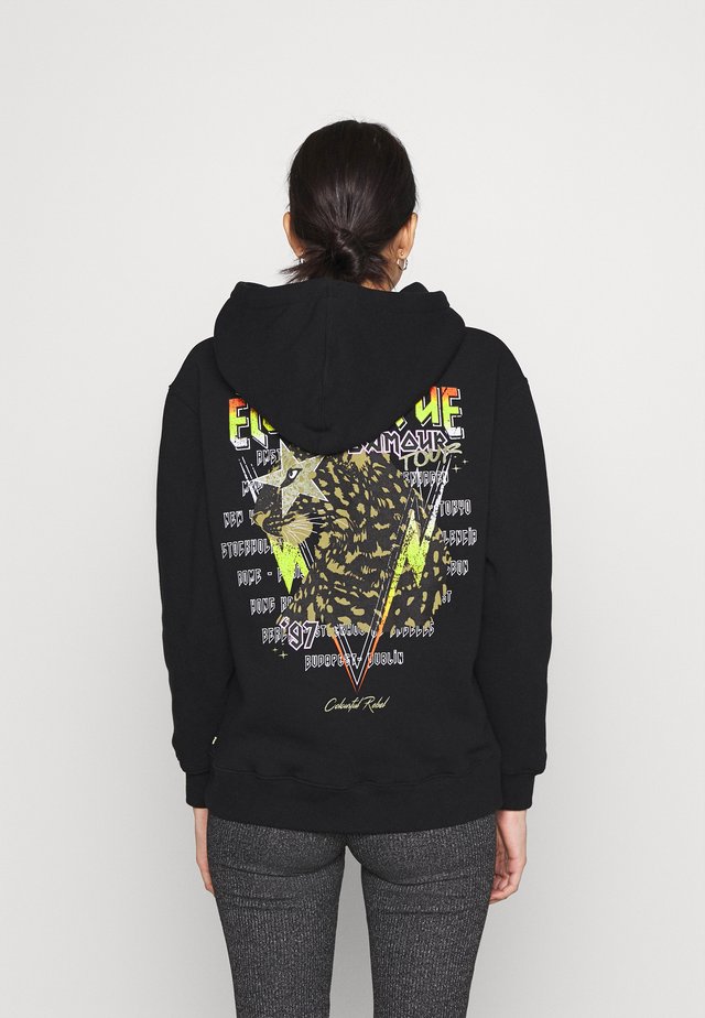 ELECTRIQUE D'AMOUR OVERSIZED HOODIE - Sweater - black
