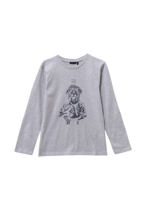 VISUAL DOG - Long sleeved top - mélange grey