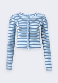 STRIPE CARDI - Casaco de malha - blue