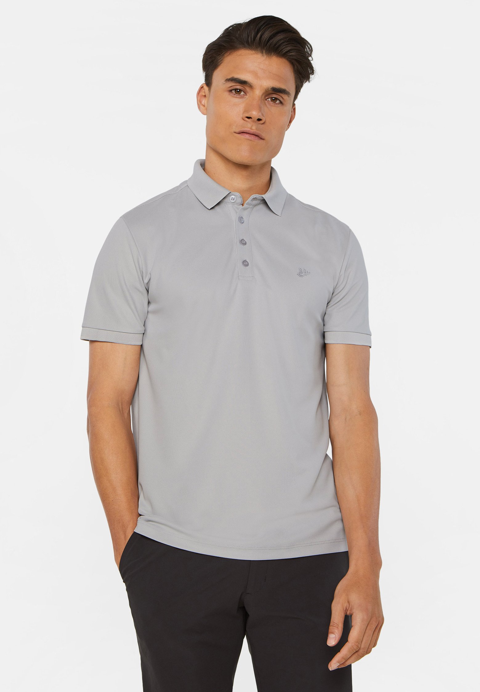 WE Fashion WE FASHION HEREN HYBRIDS SLIM FIT POLO MET Heren slim fit sweater | 94715736 WE Fashion