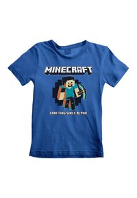 Henry Tiger - MINECRAFT CRAFTING SINCE ALPHA - T-shirts print - royal blue Miniaturebillede 1