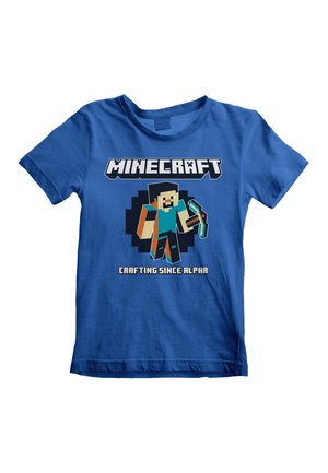 Henry Tiger MINECRAFT CRAFTING SINCE ALPHA - T-shirt con stampa - royal blue
