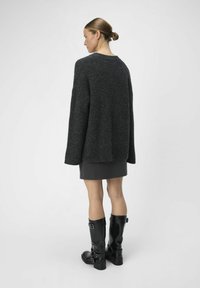 Object Strickpullover - dark grey melange