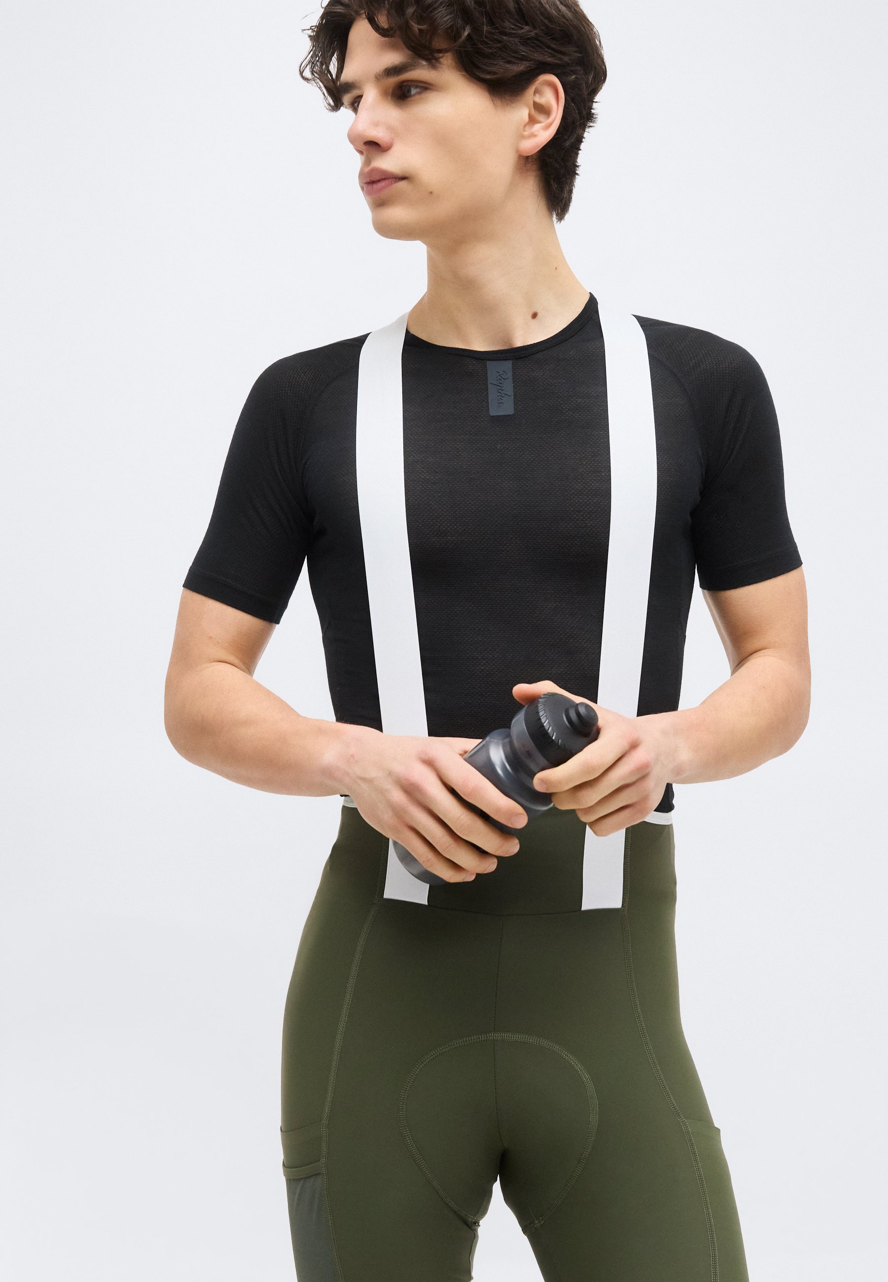 Rapha BREVET ELEMENT CARGO - Bib-Shorts - dark green/white