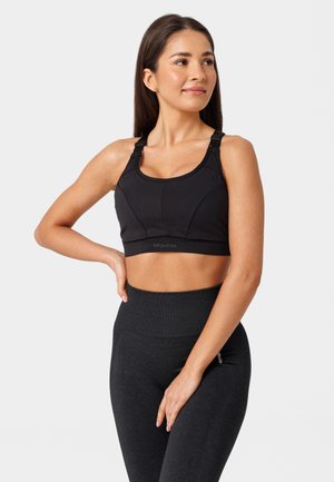 Sportovní podprsenky se střední oporou - black