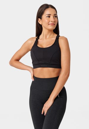 Sports-BH'er med medium støtte - black