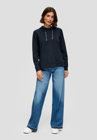 s.Oliver Felpa con cappuccio - navy