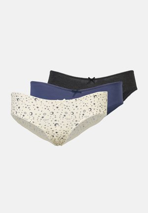 3 PACK - Alushousut - white / dark grey