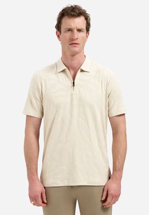 NO EXCESS, JACQUARD WITH HALF-ZIP - Poloshirt - desert